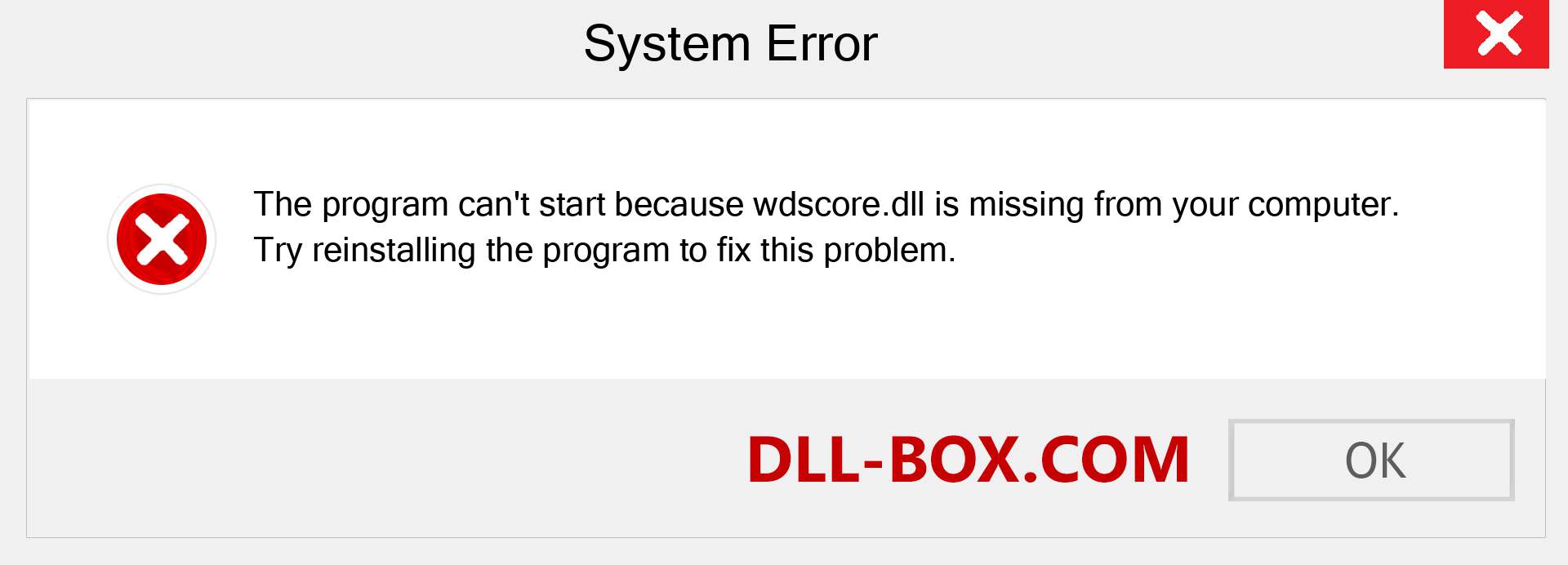  wdscore.dll file is missing?. Download for Windows 7, 8, 10 - Fix  wdscore dll Missing Error on Windows, photos, images